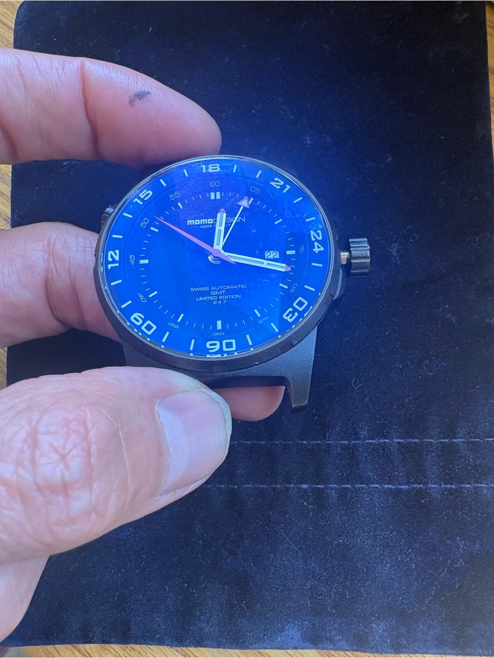 MOMO DESIGN BLACK PVD TITANIUM TIMEPIECE